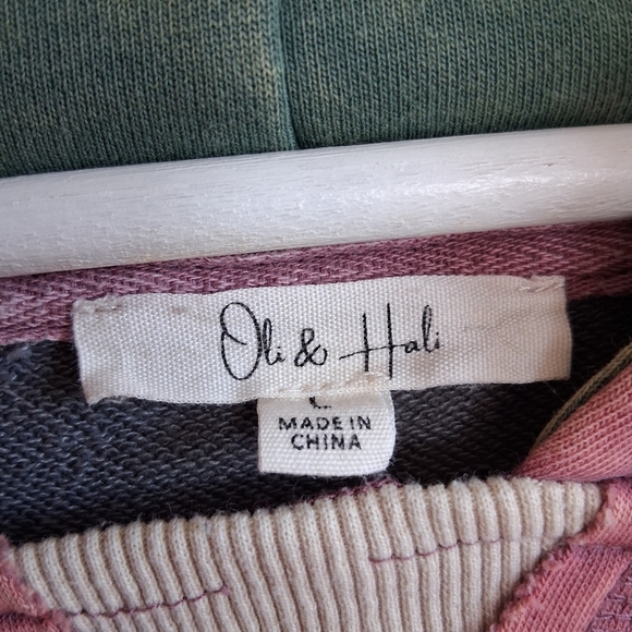 Oli & Hali Stars Patchwork Hoodie Mineral Wash L - Picture 7 of 15